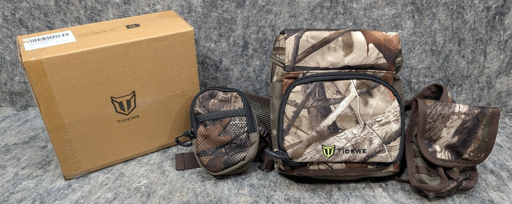 TIDEWE Binocular Harness Chest Pack MOLLE System, 2 Detachable Pouches CAMO
