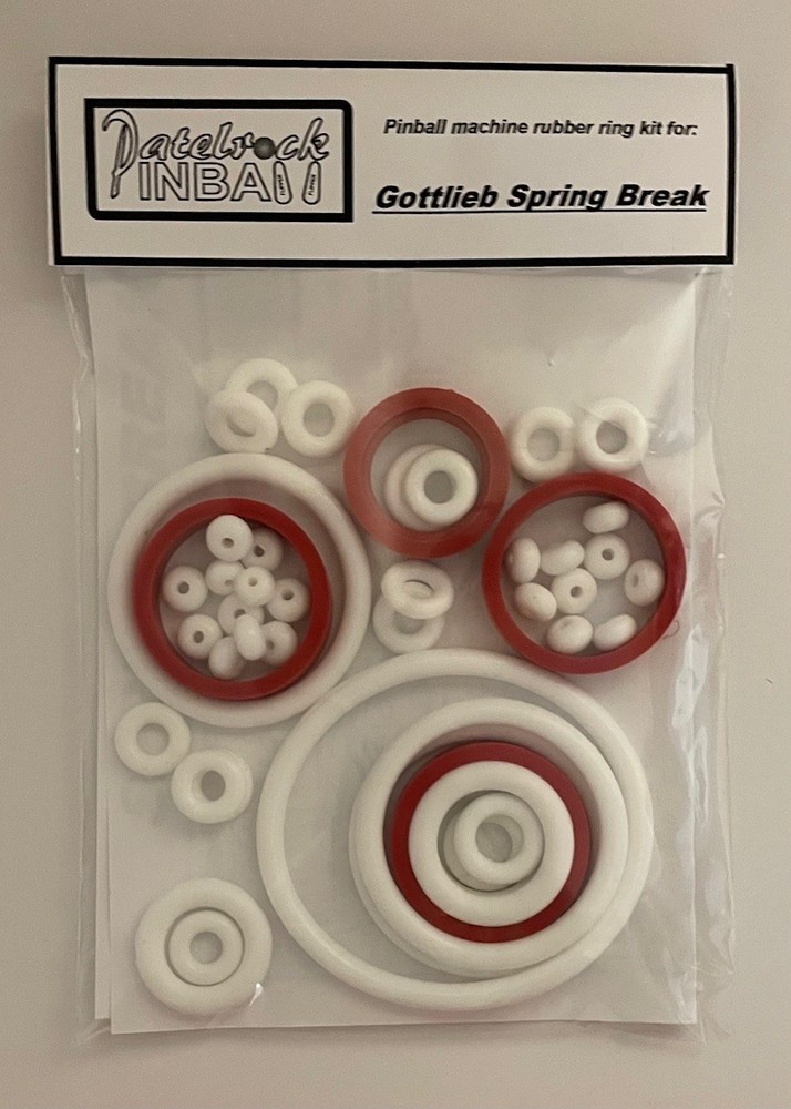 1987 Gottlieb / Premier Spring Break Pinball Machine Rubber Ring Kit