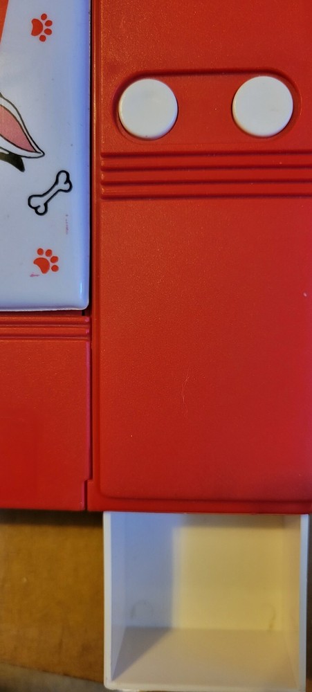RARE 101 Dalmatians Push Button Pencil Case Holder DISNEY hidden compartments