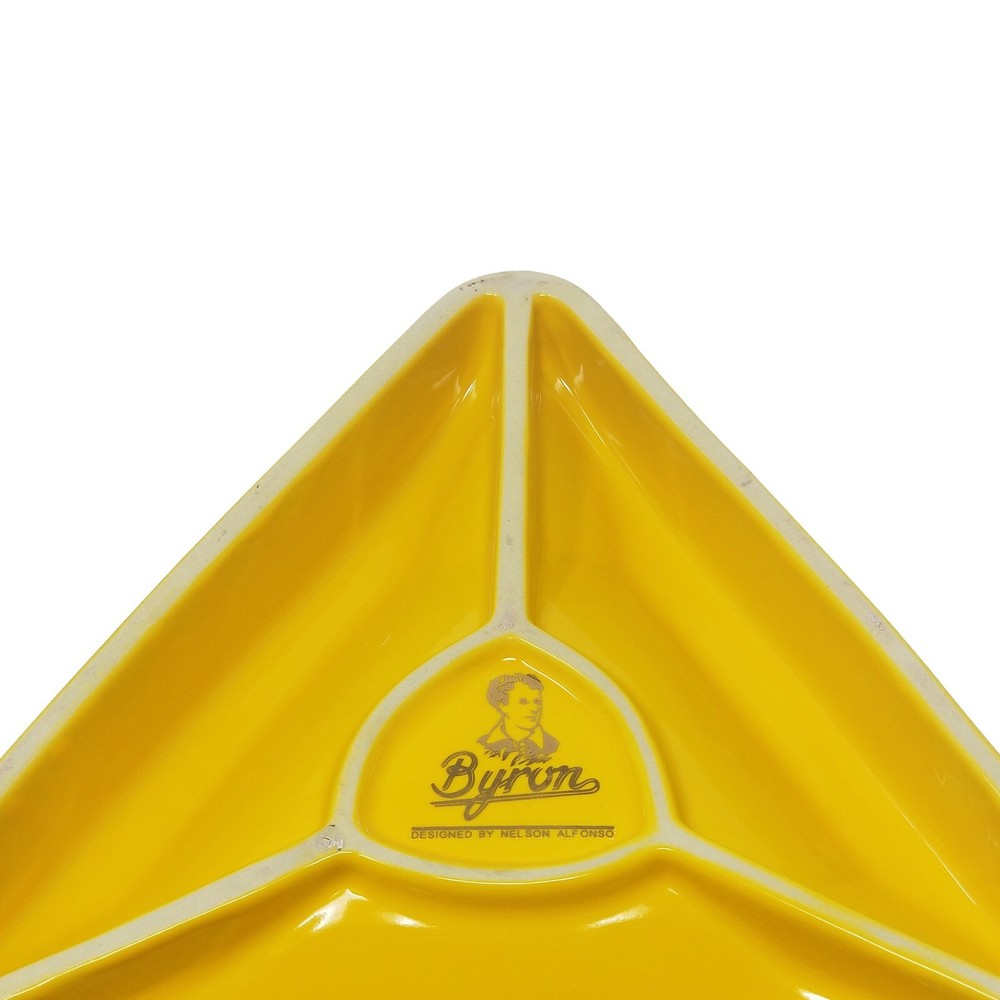 Cigar Cigarette Ashtray with triangle Ceramic Holder 3 Cigars