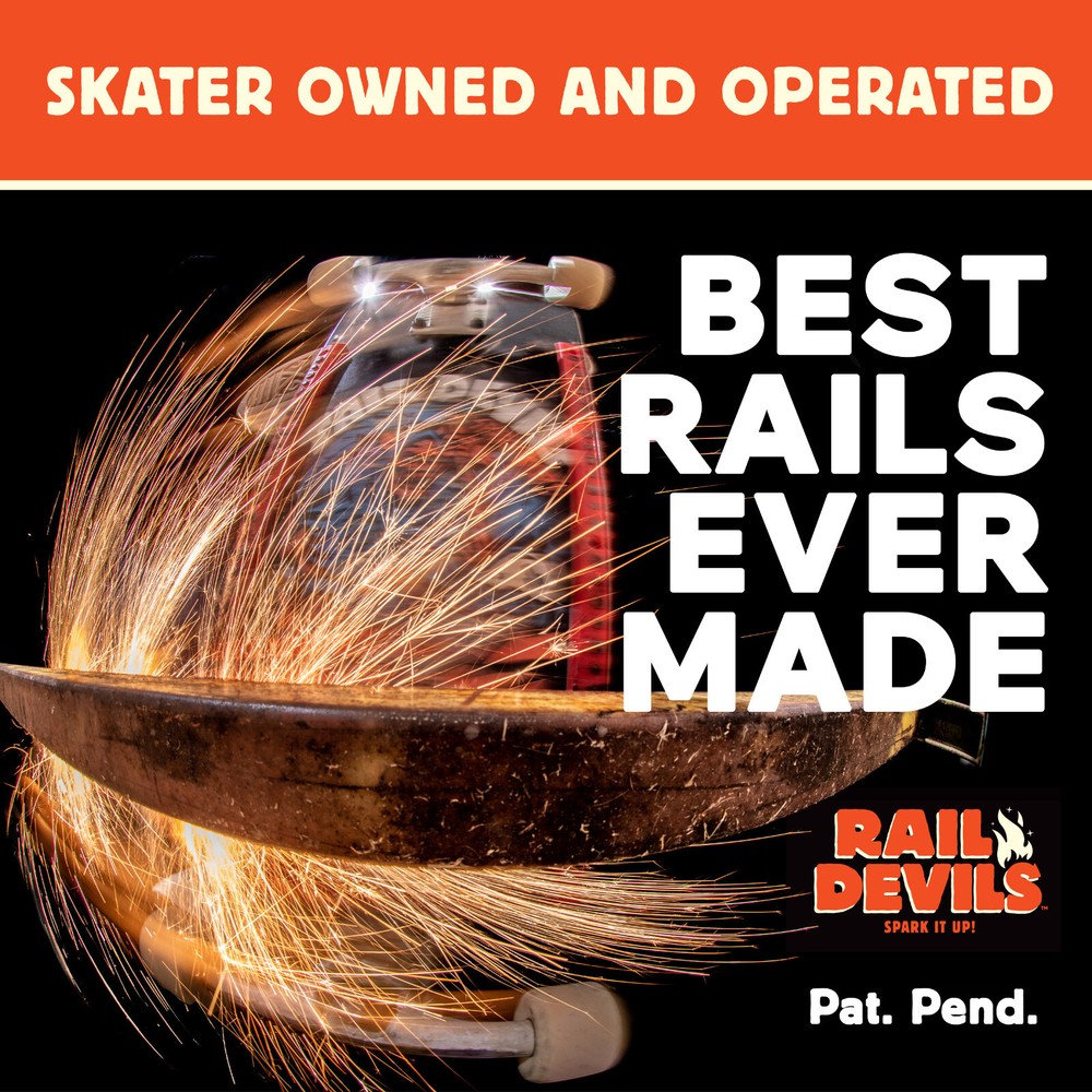 Rail Devils Sparking Skateboard Rails by Tail Devil | Skateboarding Deck Rails