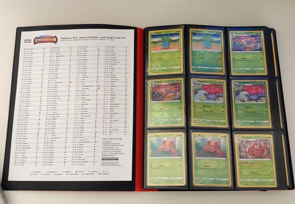 POKÉMON Lost Origin Binder Complete Base Set with Reverse Holo - 329 Cards