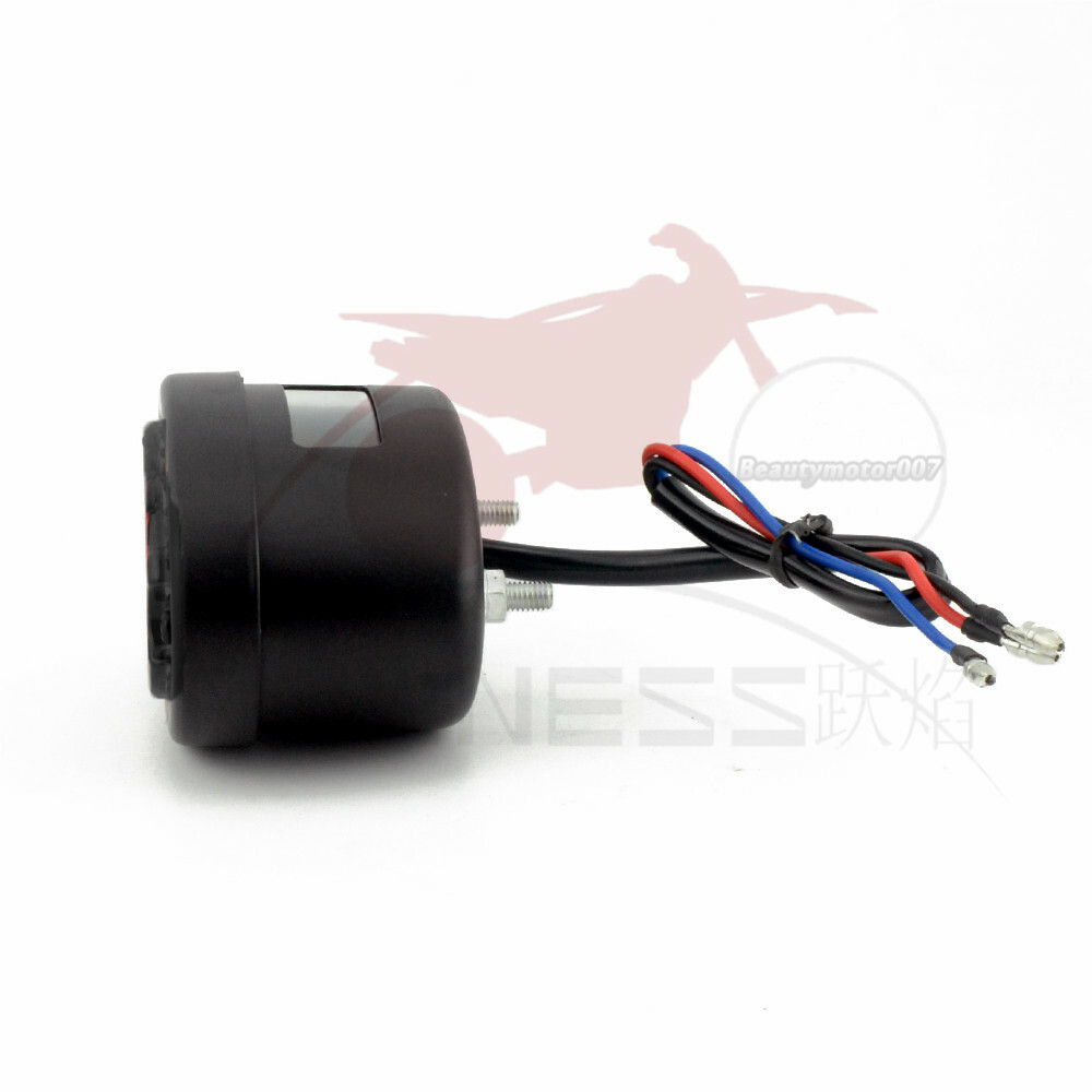 Motorcycle Side Mount License Plate Bracket Holder LED Tail Light For Harley