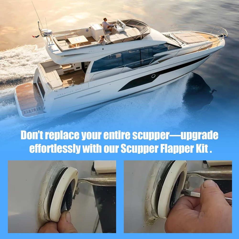 Boat Scupper Flapper Replacement for FSRK-3-DP TH Mar-Ine Boat Scupper Flappers