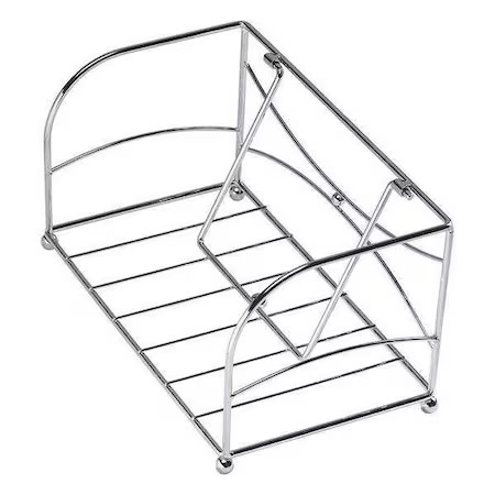 Hoffmaster Bsk2101 Guest Towel Basket, Chrome, Rectangular
