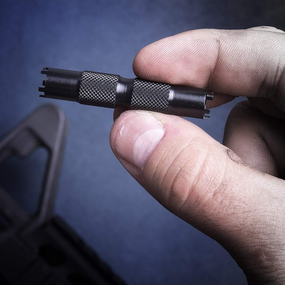 Real Avid Front Sight Adjuster: universal tool for adjusting A1 and A2 Black