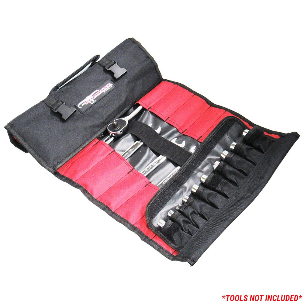 Pit Posse PP2740L 33 Pocket Tool Roll Organizer & 10 Tool Pouches