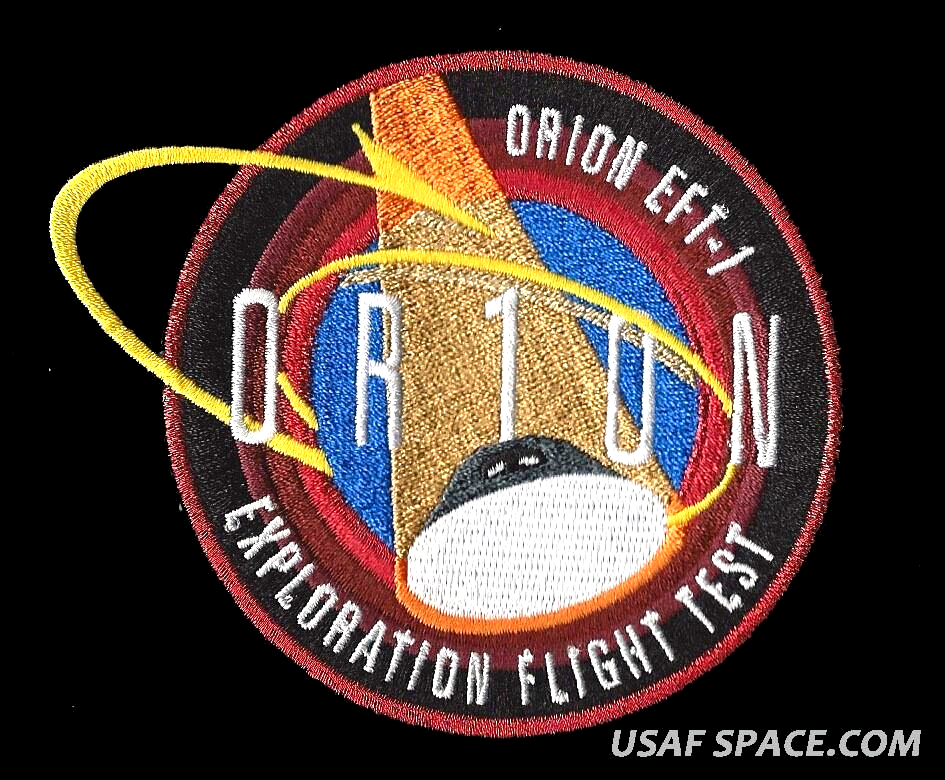ORION EFT-1 EXPLORATION FLIGHT TEST VEHICLE ORIGINAL AB Emblem NASA SPACE PATCH