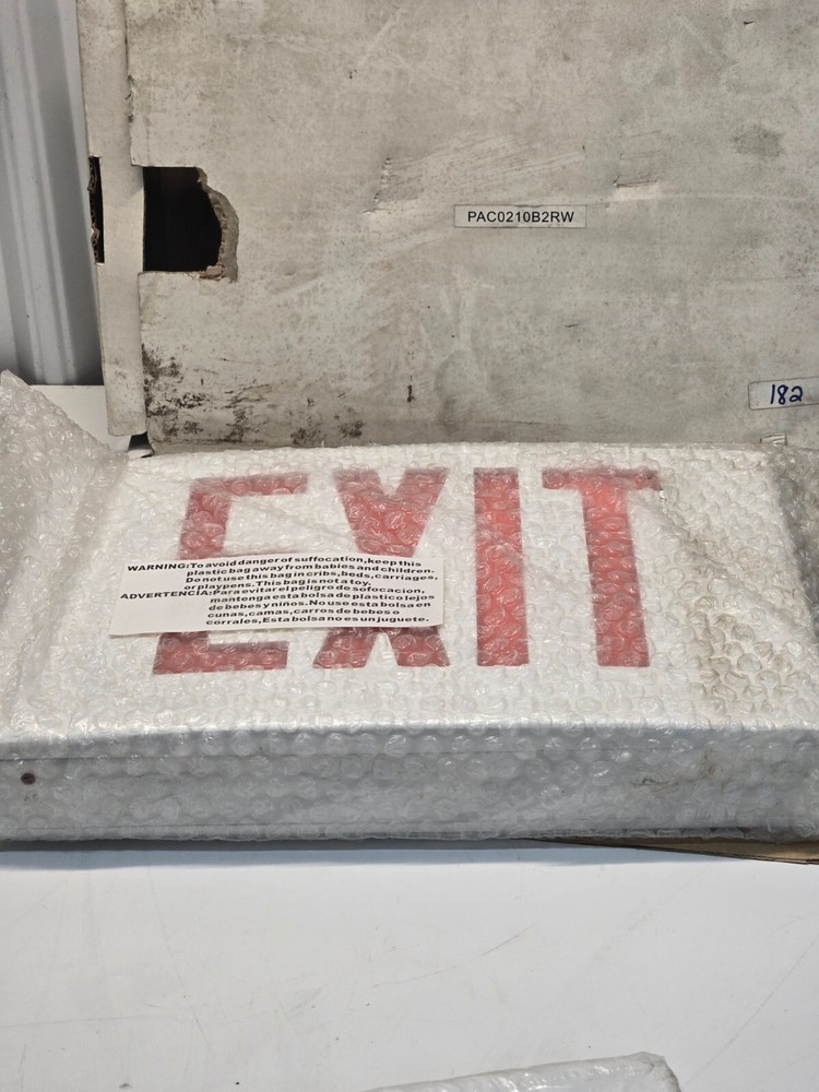 Pace PAC0210B2RW Lighted Exit Sign NEW IN BOX d14