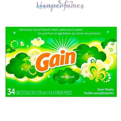 Gain Dryer Sheets Original 34 Sheets NIB