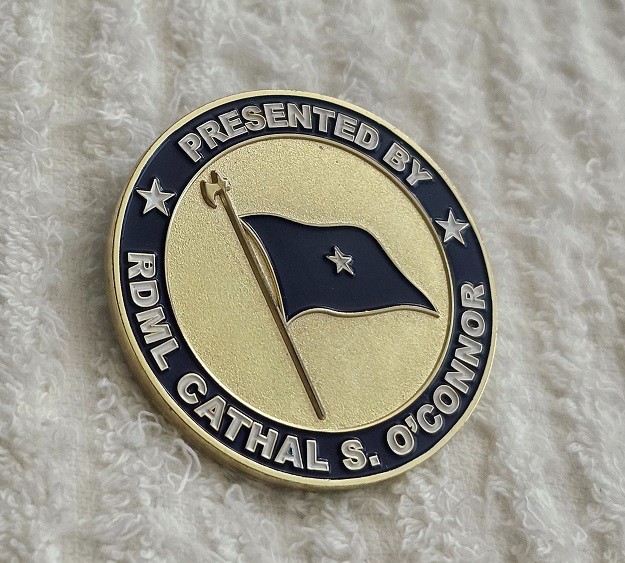 AUTHENTIC EXPIDITIONARY STRIKE GROUP THREE 3 RDML O'CONNOR RARE CHALLENGE COIN