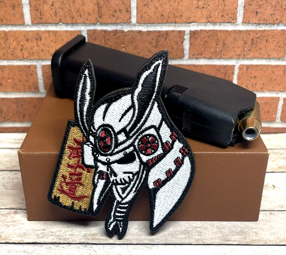 Tactical Samurai Patch, Embroidered Sword Samurai Patch, Tactical Morale Patch