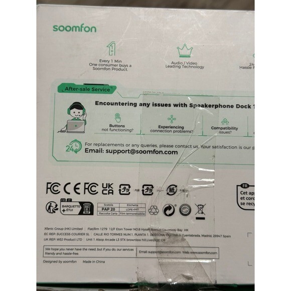 Soomfon conference speakerphone.