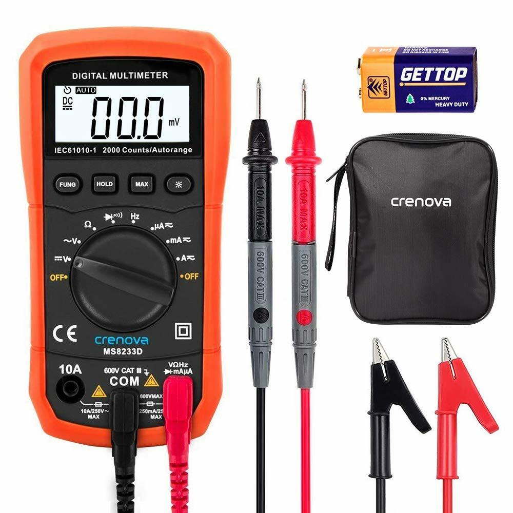 PRO Digital Multimeter Volt Meter Tester Electric OHM AC DC RMS Auto Range