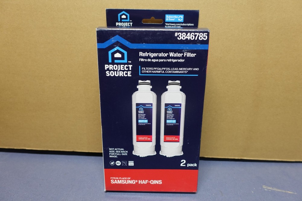 Project Source 3846785 Refrigerator Water Filter S-4-2 Fits Samsung HAF-QINS (2)