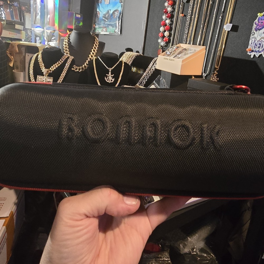 Bonaok Wireless Bluetooth Karaoke Microphone - Black Q37