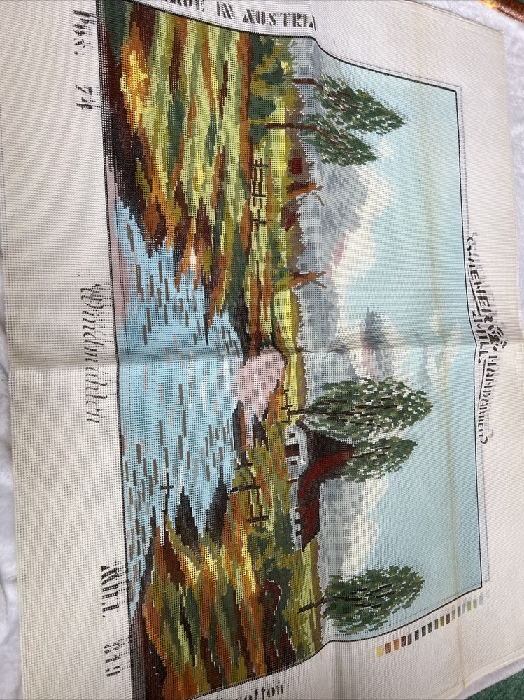 needlepoint canvas handpainted