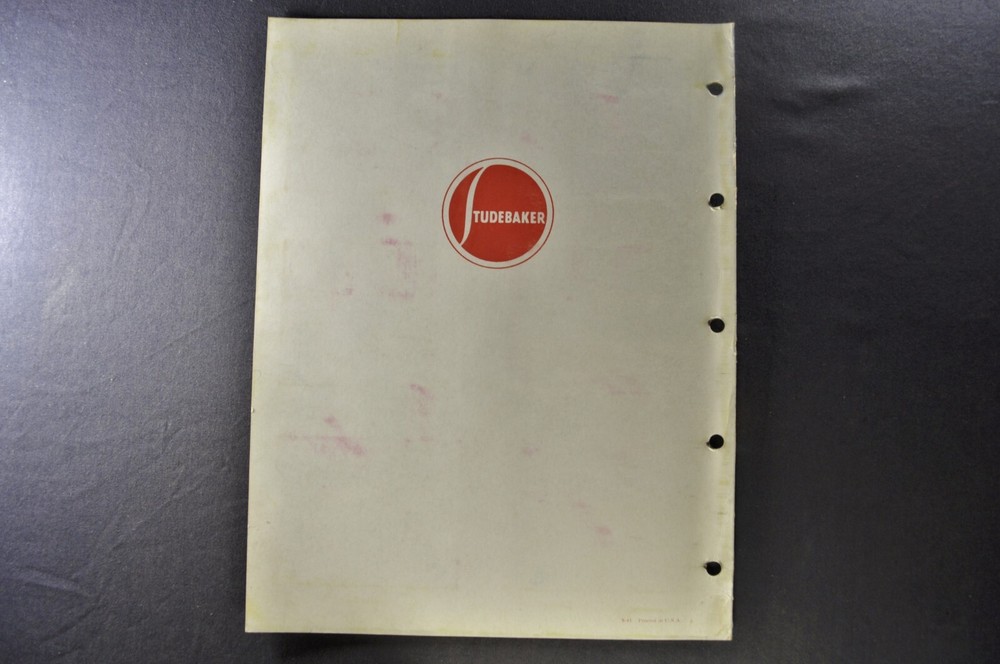 1942 Studebaker Paint Color Data Book Insert Skyway President Commander Champion