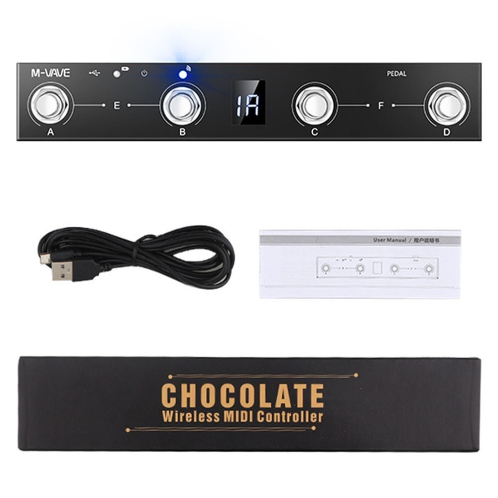 MVAVE Chocolate MIDI Footswitch Controller Extended Battery Life Easy