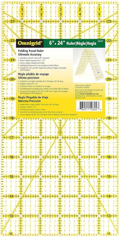 Omnigrid Folding Ruler 6"X24"
