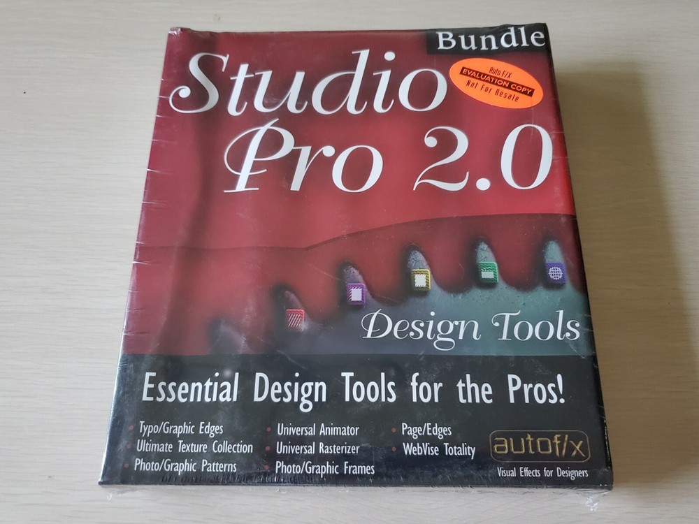 Studio Pro 2.0 Essential Design Tools for the Pros! Commuter Software SEALED BOX