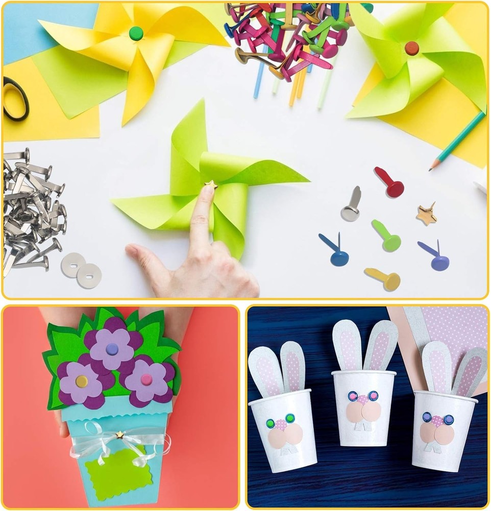 Paper Brads Fasteners Craft Kit