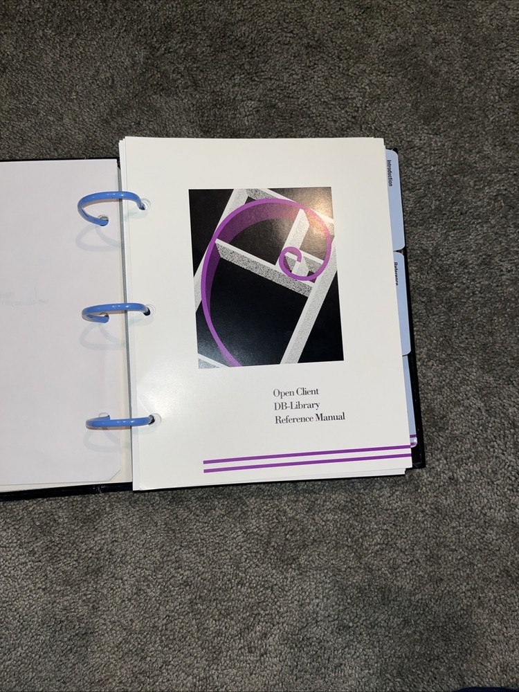 Sybase, Open Client DB-Library/C Reference Manual, Vintage 1992