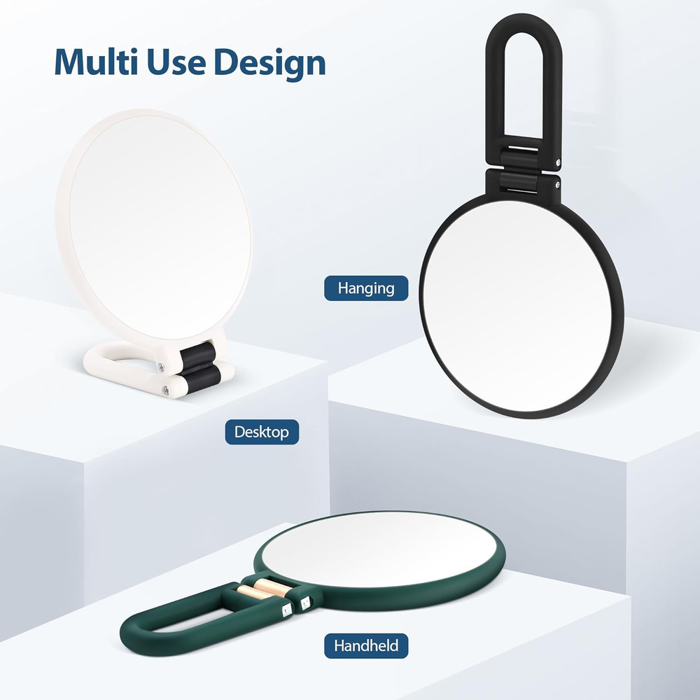 30X Magnifying Mirror, Hand Mirror with Handle, Double Sided Hand Mirror with 30