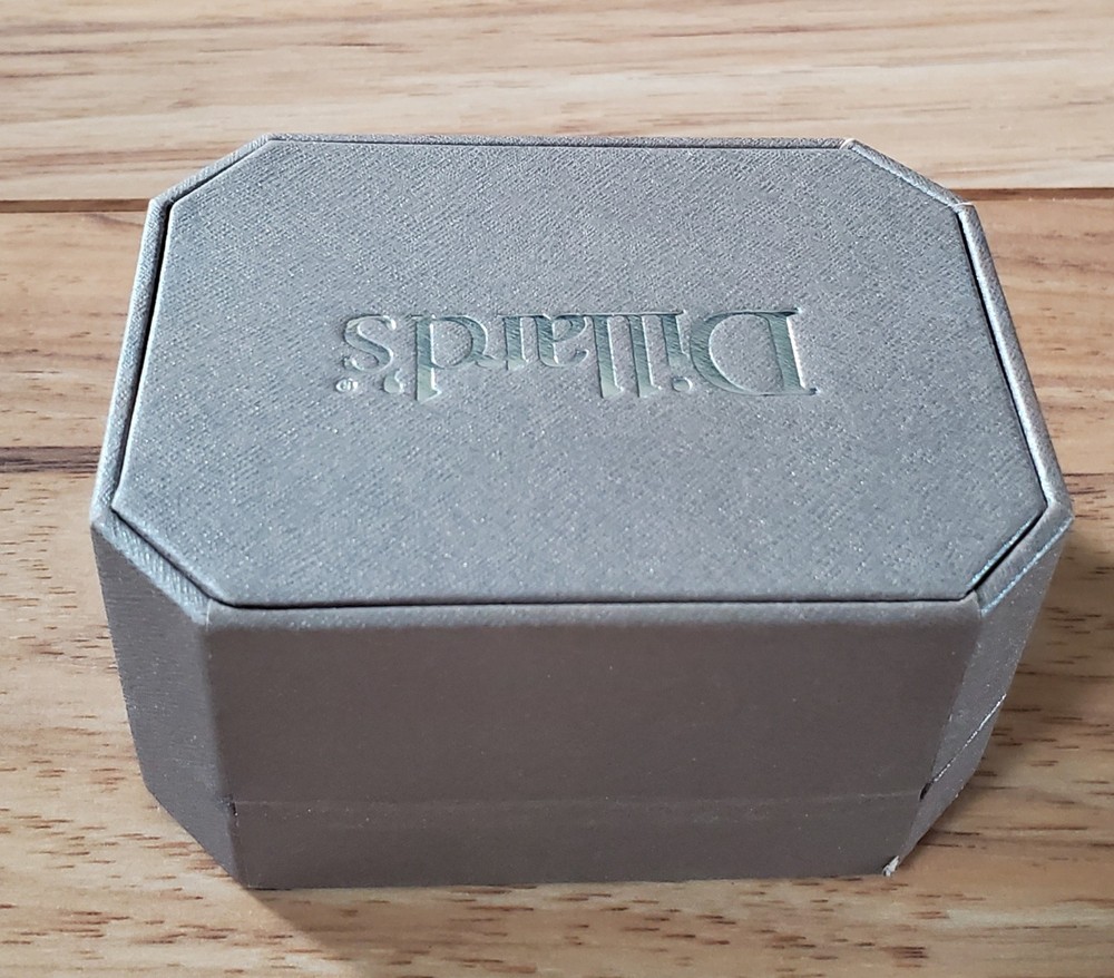 Dillard's Gift Box Present Box Octagon Storage EMPTY 2 1/2 X 3 1/4