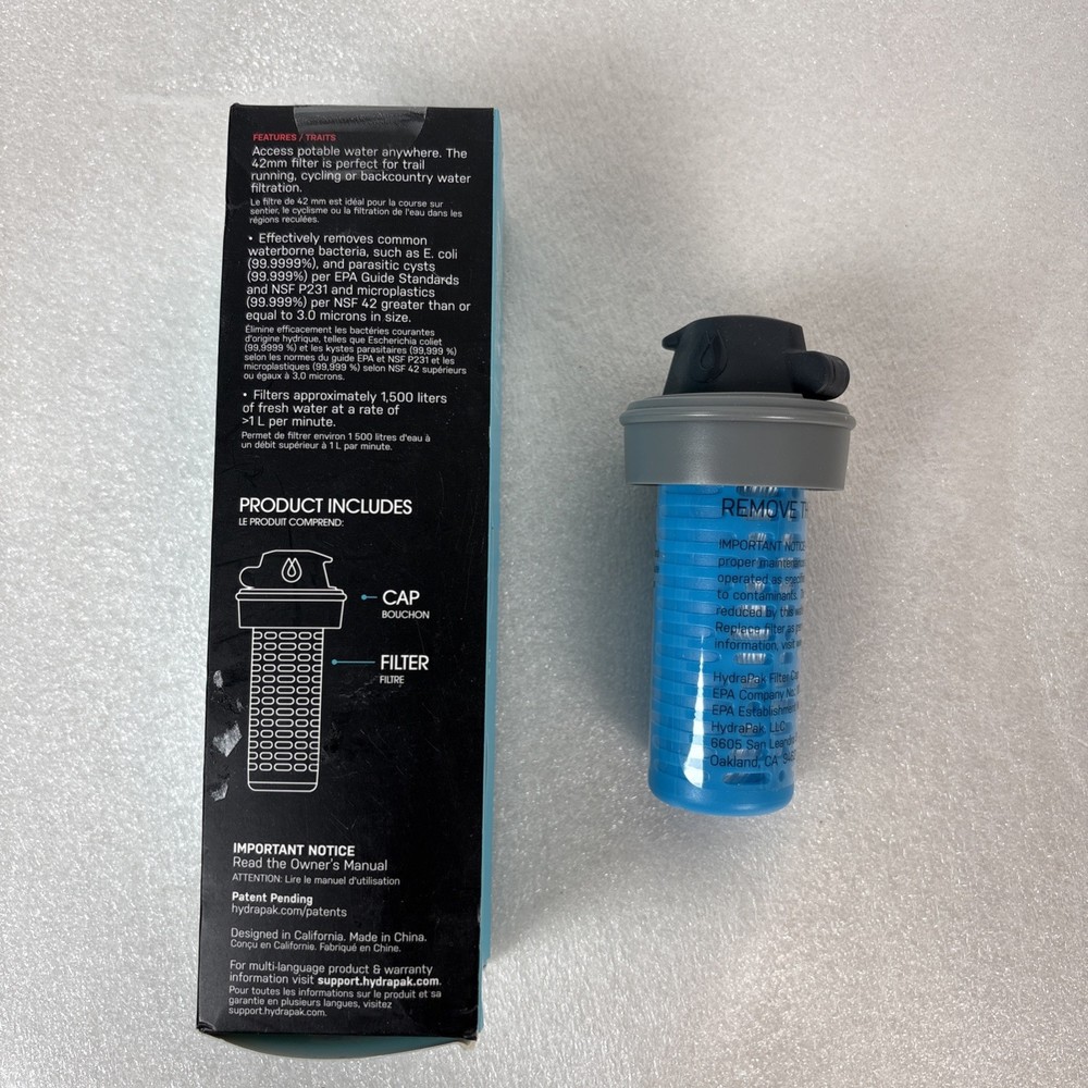 HydraPak 42mm Filter Cap - Water Filtration Accessory - Fast Flow -