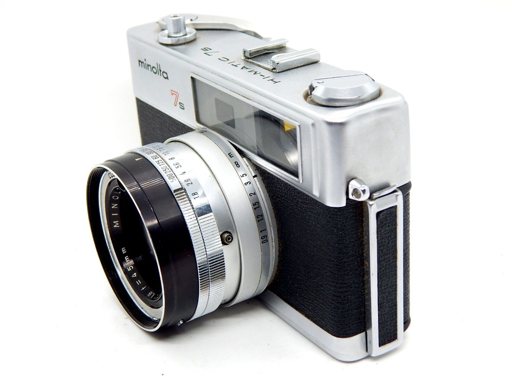 Minolta Hi-Matic 7s with ½ Case & Manual
