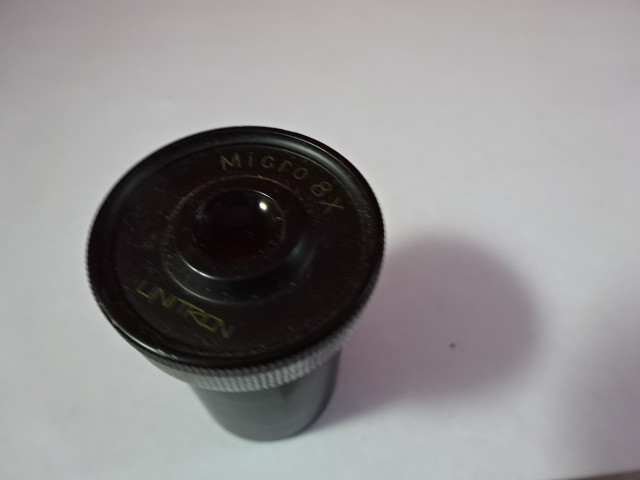 UNITRON MICRO OCULAR EYEPIECE 8X OPTICS MICROSCOPE PART AS IS #91-73