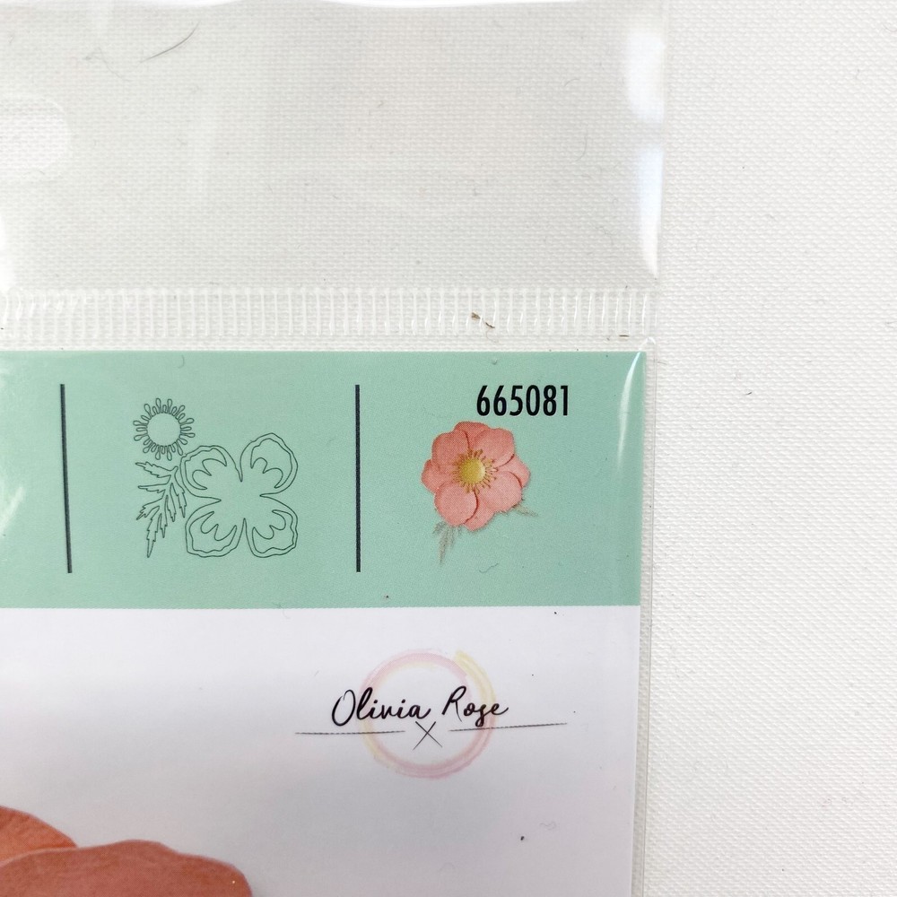 Sizzix Thinlits Icelandic Poppy Olivia Rose Flower Cutting Dies 665081 NEW