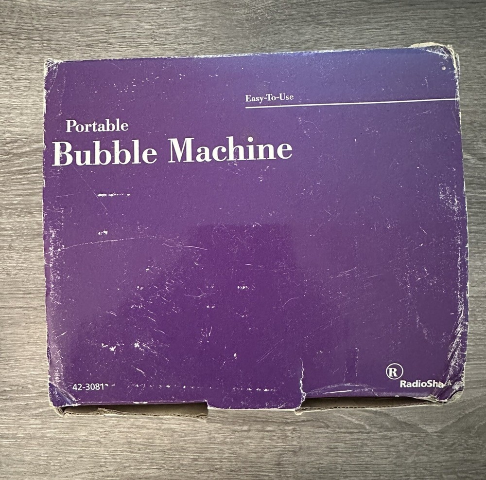 Radio Shack Portable Bubble Machine NIB