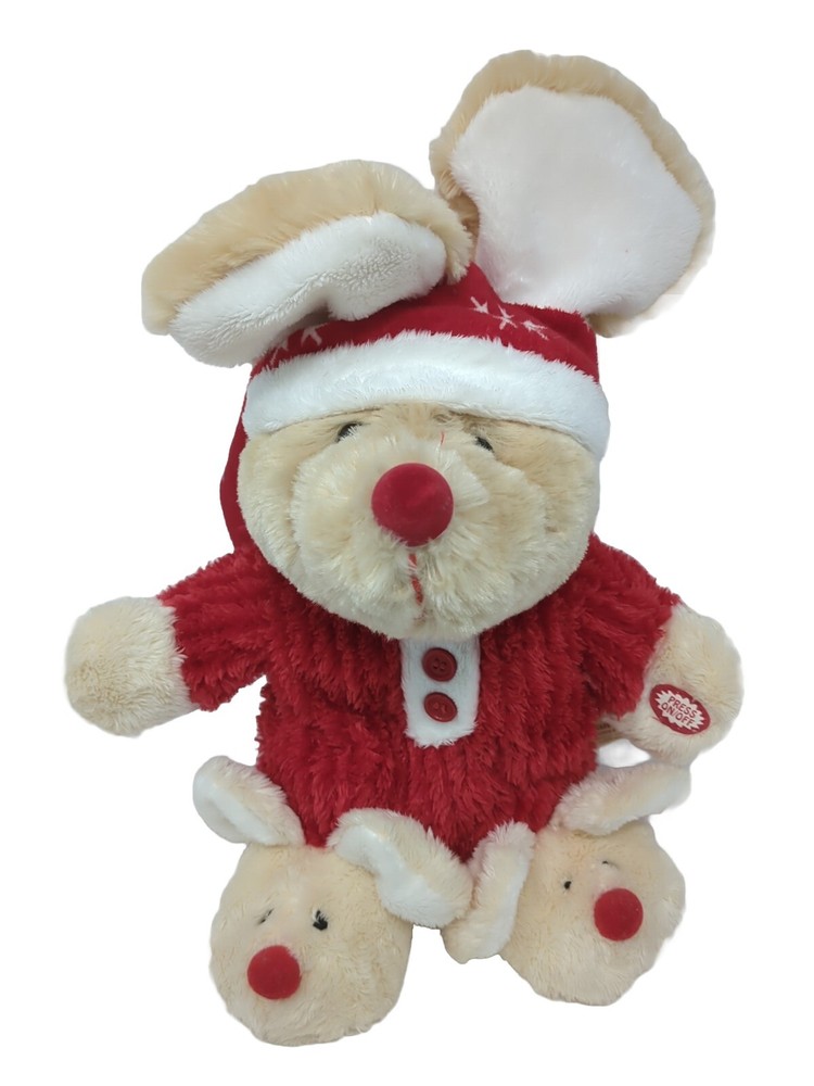 Singing, Toe Tapping Dan Dee Christmas Mouse Plush Tested 