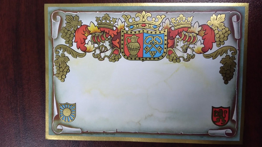 WineKing Labels for Calligraphy or Stamping-25 Labels-FREE SHIPPING