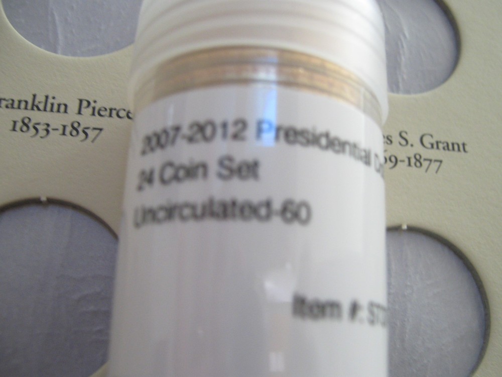 Presidential Dollars , 2007-2012 , 24 Uncirculated Dollars , Folder