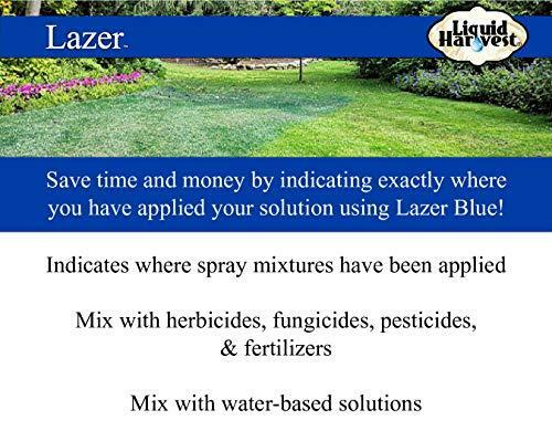 Liquid Harvest Lazer Blue Concentrated Spray Pattern Indicator - 32 Ounces