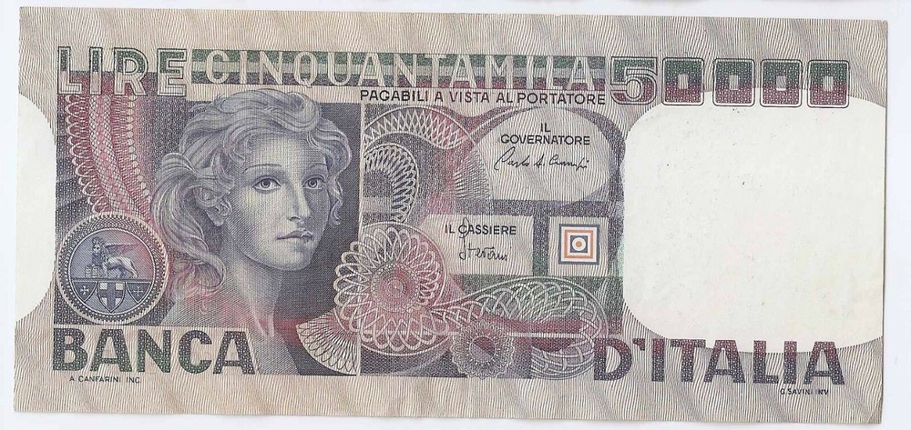 ITALY 50 000 lire 1982 High grade!!!