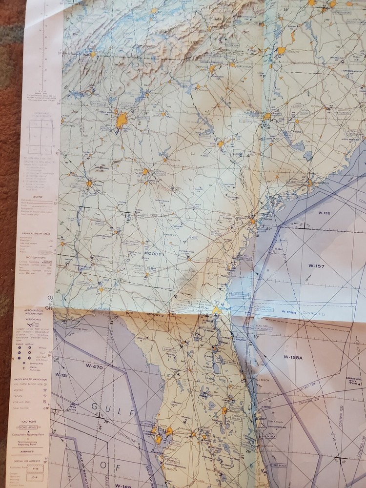 Jet Navigation Chart JNC-45N April 1971