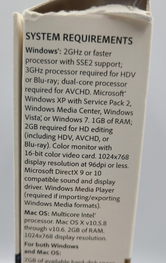 Adobe PHOTOSHOP ELEMENTS 9 & PREMIERE ELEMENTS 9 for Mac