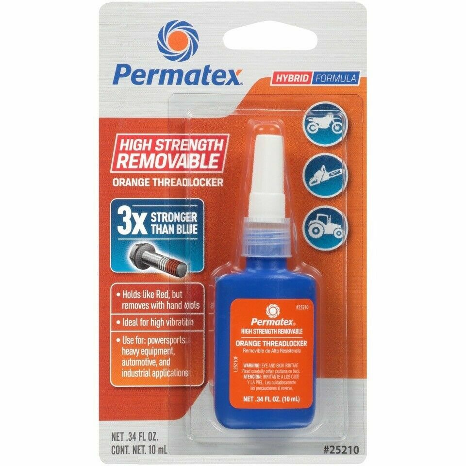 PERMATEX 25210 - High Strength Removable Orange ThreadLocker