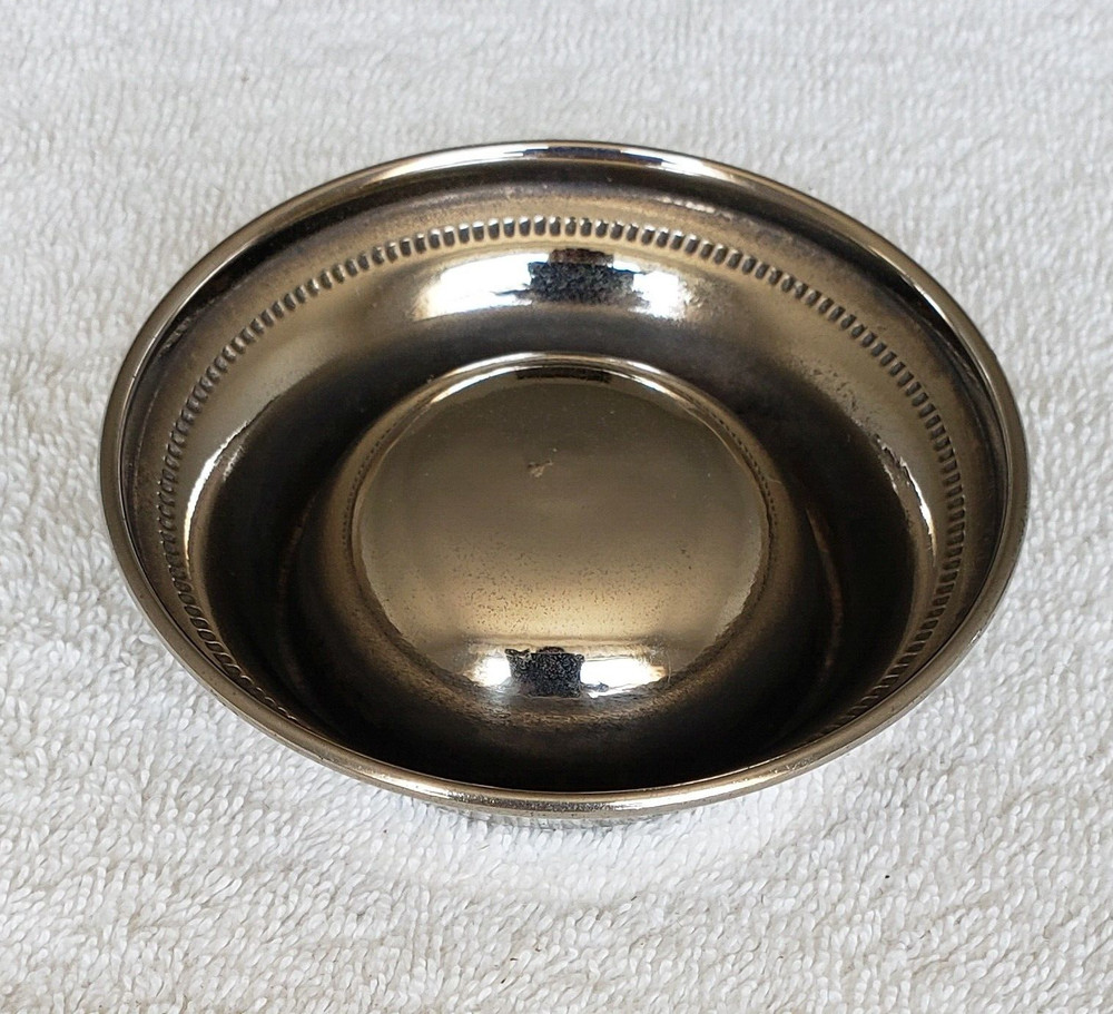 ANTIQUE/ VINTAGE GERMAN SILVER TEA STRAINER & UNDERPLATE