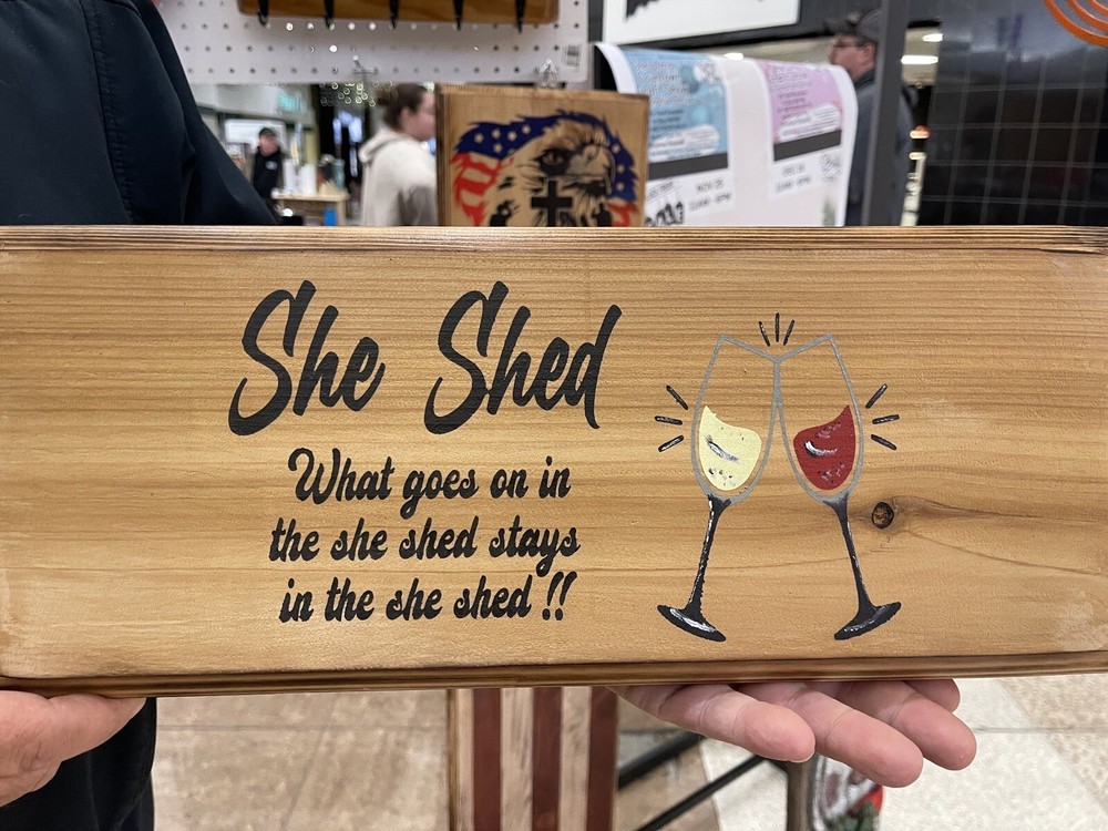 Hand painted Cedar