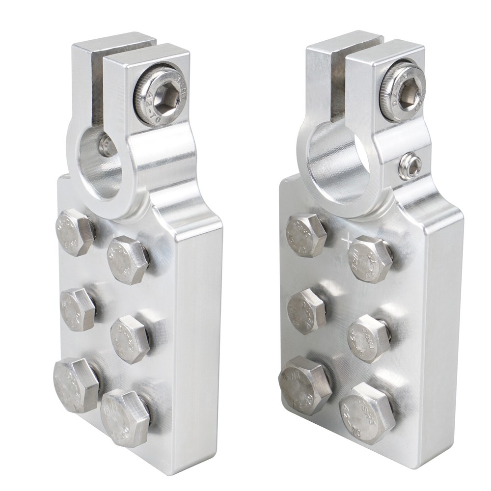 For Car Audio 6 Spot Flat Multi Connection Battery Terminals For SAE Post