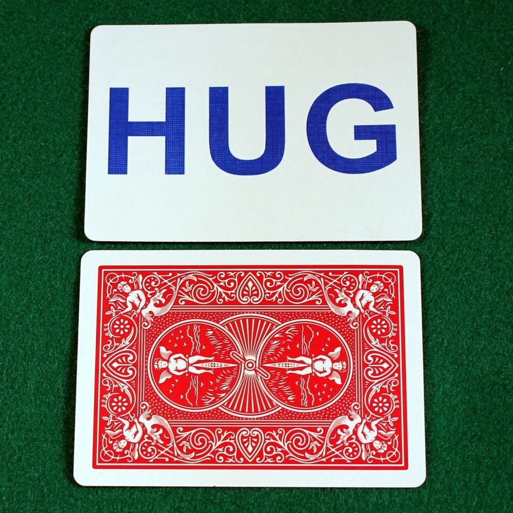 HUG, Bicycle Printed Gaff Card, Red