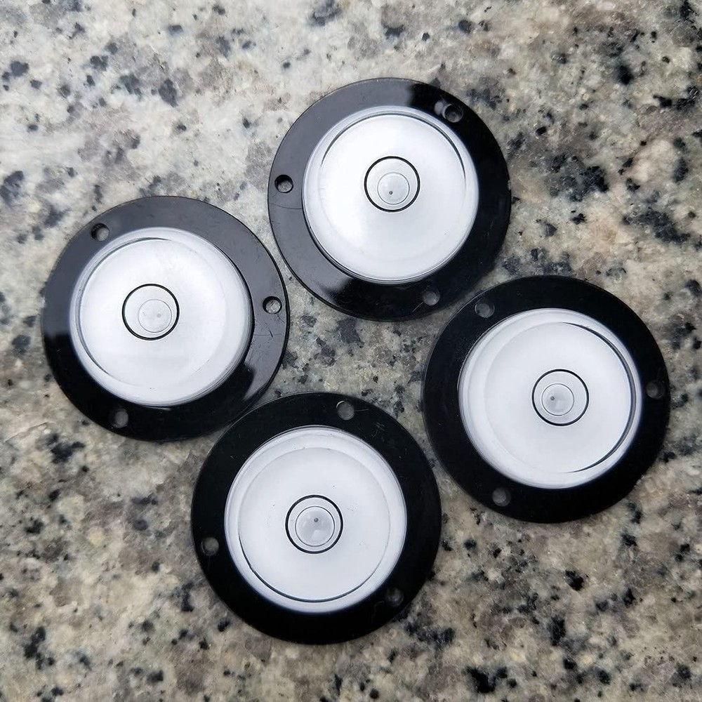4-Pack Multi-Directional Circular Spirit Bubble Levels for Precise Leveling