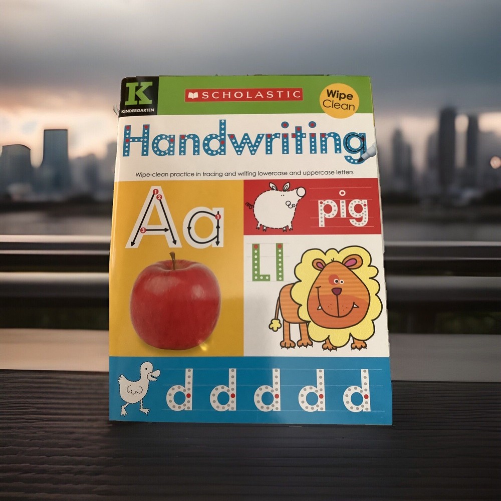 Scholastic Handwriting Kindergarten Learning Wipe Clean