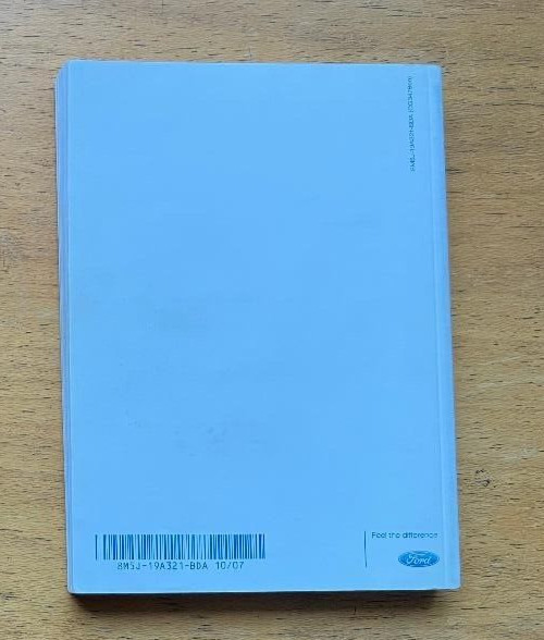 FORD C-MAX (2007 - 2010) OWNERS MANUAL - HANDBOOK - USER GUIDE. 2007
