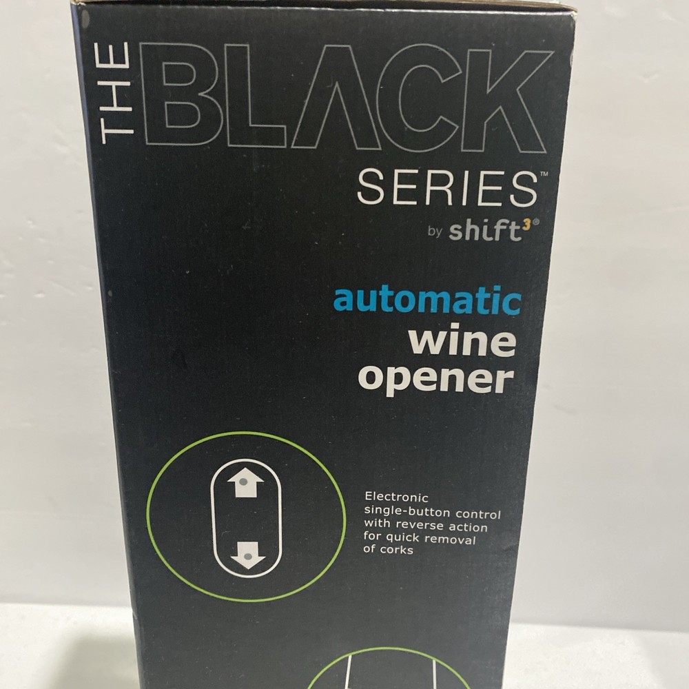 Automatic Wine Bottle Opener The Black Series Single Button Operation